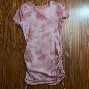 Tight dress cinched on the sides